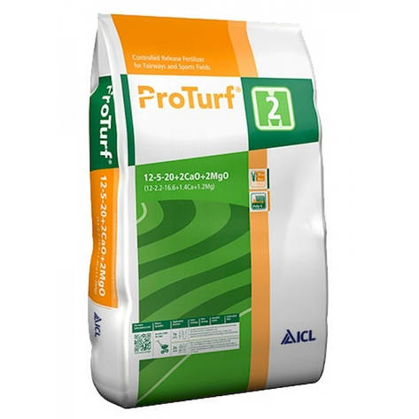 Комплексне мінеральне добриво ProTurf NPK 12+5+20+2CaO + 2MgO, (2 місяці), 25 кг, ICL, фото 2