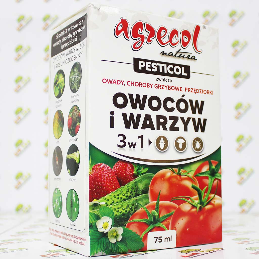 Agrecol БІО препарат проти шкідників, кліща та грибкових хворіб 3в1, 75мл