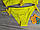 Модний яскравий роздільний купальник для дівчинки підлітка з рюшами, жовтий, фото 4