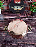 Омлетниця з міді 20*5 см 1,1 л OMS Collection (Туреччина), ручки латунь, арт. 9230-20, фото 4