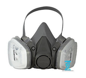 Респіратор напівмаска від пилу 6200 з фільтрам FFP1 (Сертифікат)
