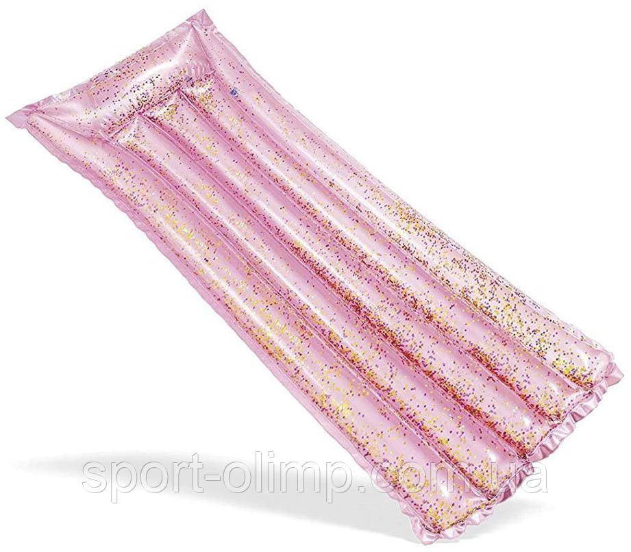 Пляжный надувной матрас с подголовником Intex 58720 «Розовый Блеск», 183 х 69 см - фото 2 - id-p1418894344