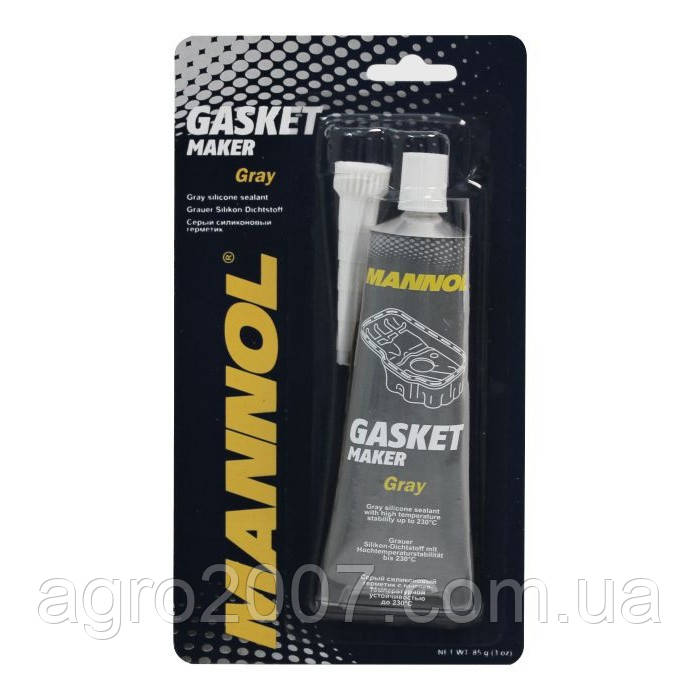 Автохімія Герметик високотем. сірий Silicone-Gasket rot MANNOL 85g 9913, фото 1