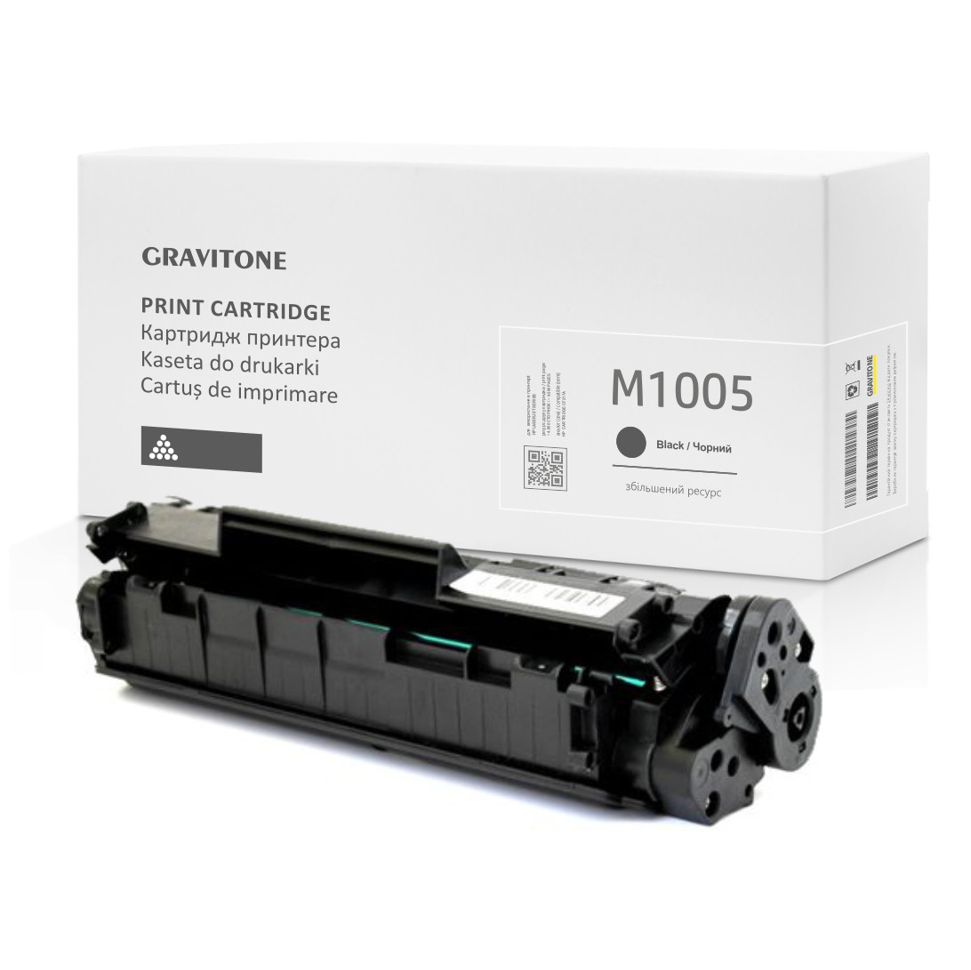 Сумісний Картридж HP LaserJet M1005 MFP, лазерний, 2.000 стор., аналог від Gravitone (GTH-LJ-M1005-BK)