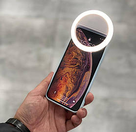 Селфи кільце для смартфона XJ-02 Selfie Ring Light блакитний