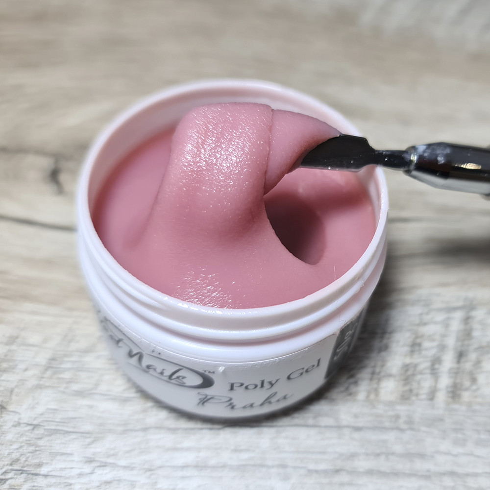 Полігель для нарощування нігтів камуфлюючий Sweet Nails Praha натуральний рожевий 100 г