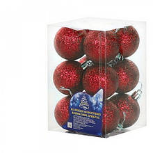Набір ялинкових кульок NewYEAR 8104-4 (red)