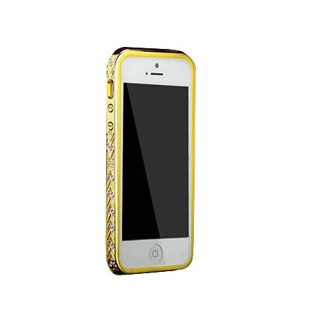 Бампер для iPhone 5/5S Weilong Золото-білий
