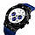 Skmei 9157 білі з синім ремінцем чоловічі класичні годинник, фото 2
