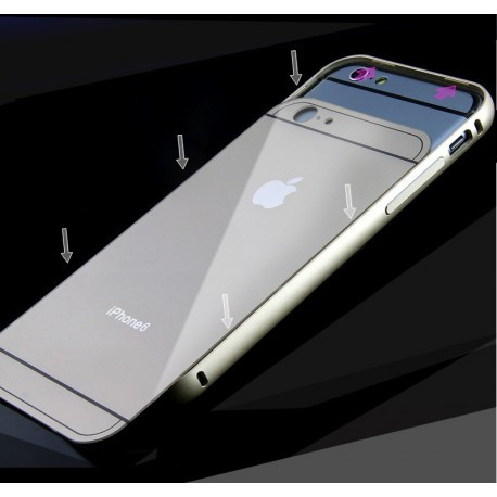 Чохол металева Накладка Apple для IPhone 6/6ЅЗолотой