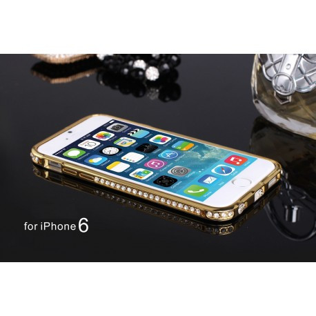Бампер Gold Luxury SWAROVSKI Diamond Aluminium for iPhone 6/6S (4.7)
