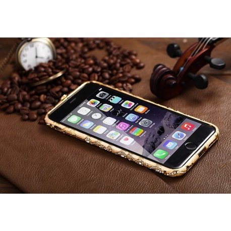 Бампер з камінням Diamond Bling Crystal для IPhone 6/6S (4.7) Золотий