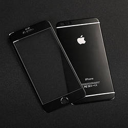 Титанове двостороннє захисне скло Titan Screen Protector для iPhone 6 чорне