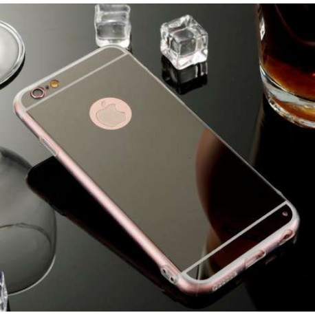 Дзеркальний силіконовий чохол для iPhone 7 Plus Чорний