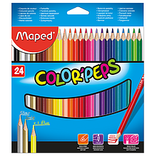 Олівці кольорові COLOR PEPS Classic, 24 кольорів