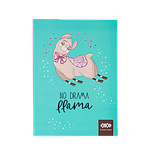 Блокнот SWEET Lama, A5 (150х202мм), 64л., кл, інт. обл., мат. лам. + Уфлак, KIDS Line, м'ятний