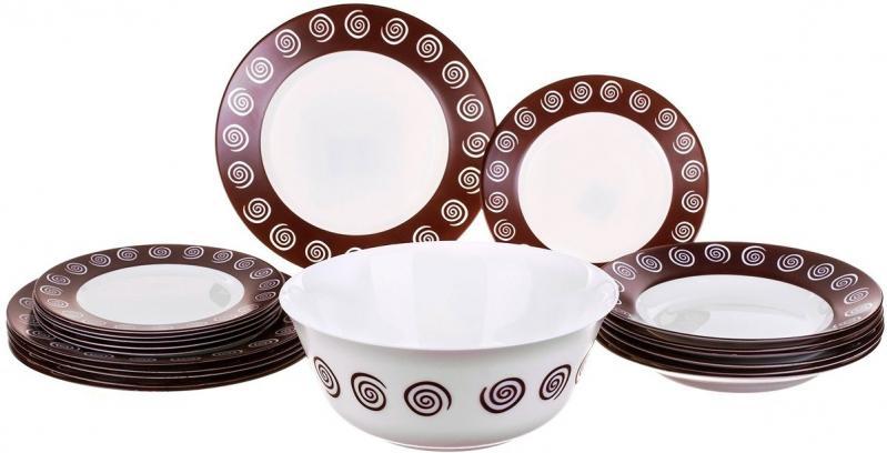 Столовий сервіз Luminarc Sirocco Brown 19 предметів N4867