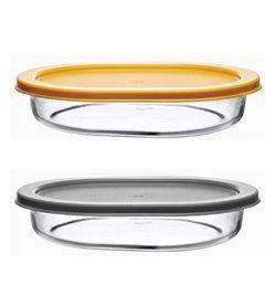 Форма жаростійкий овальна BORCAM з кришкою 520 мл 59794 / Кр, фото 1