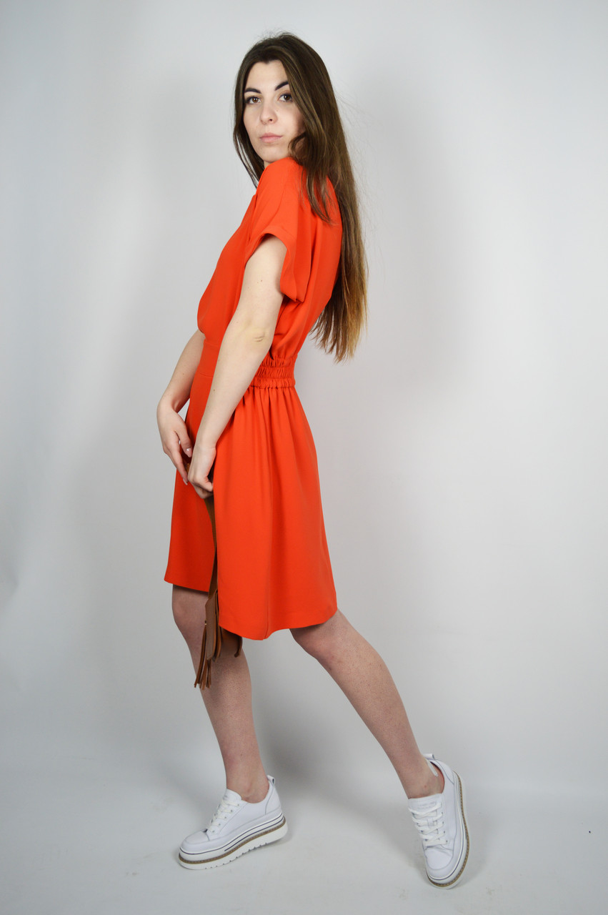 Платье женское SHN 6111 36 Оранжевый - фото 3 - id-p1418949525