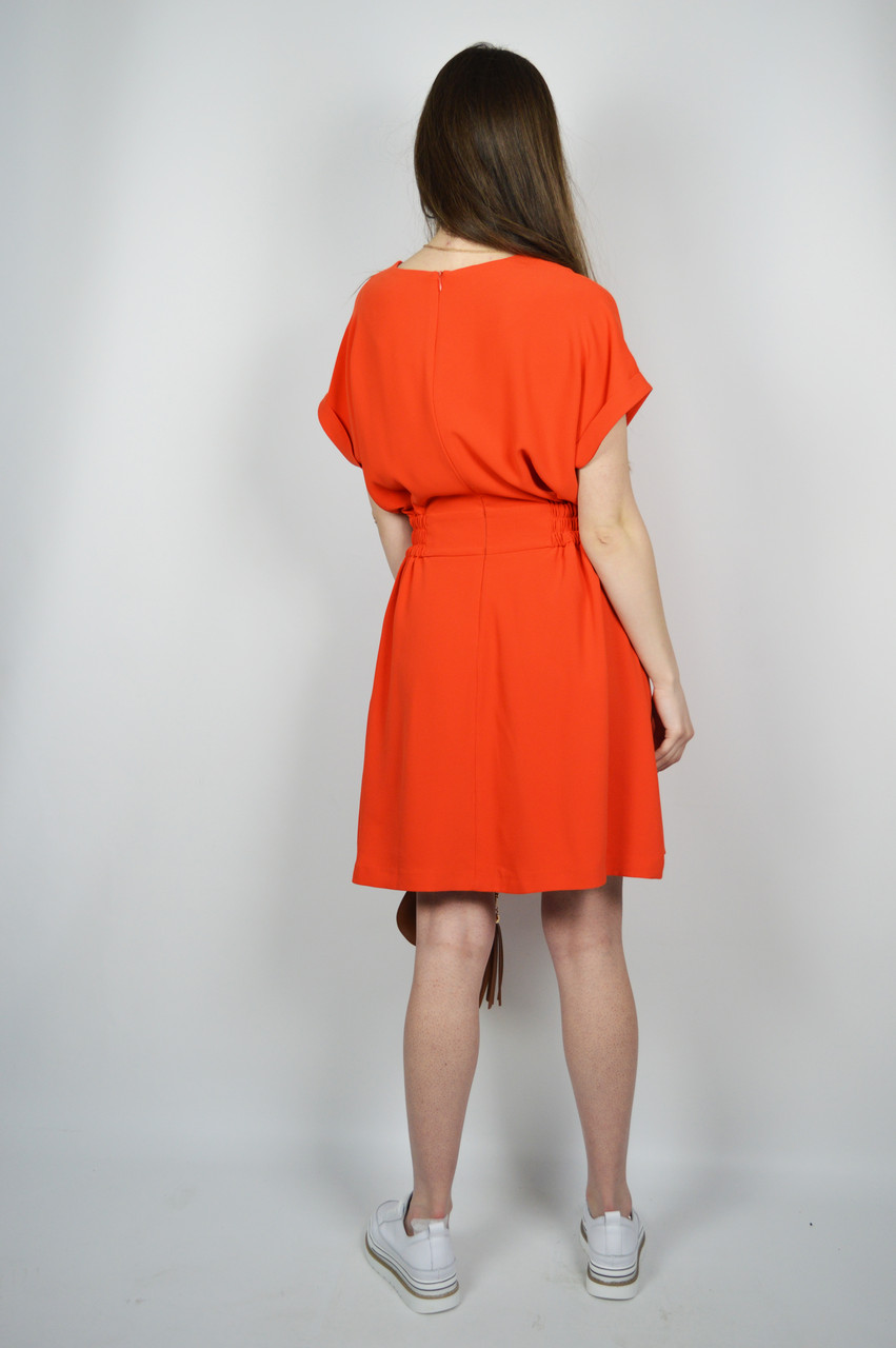 Платье женское SHN 6111 36 Оранжевый - фото 4 - id-p1418949525