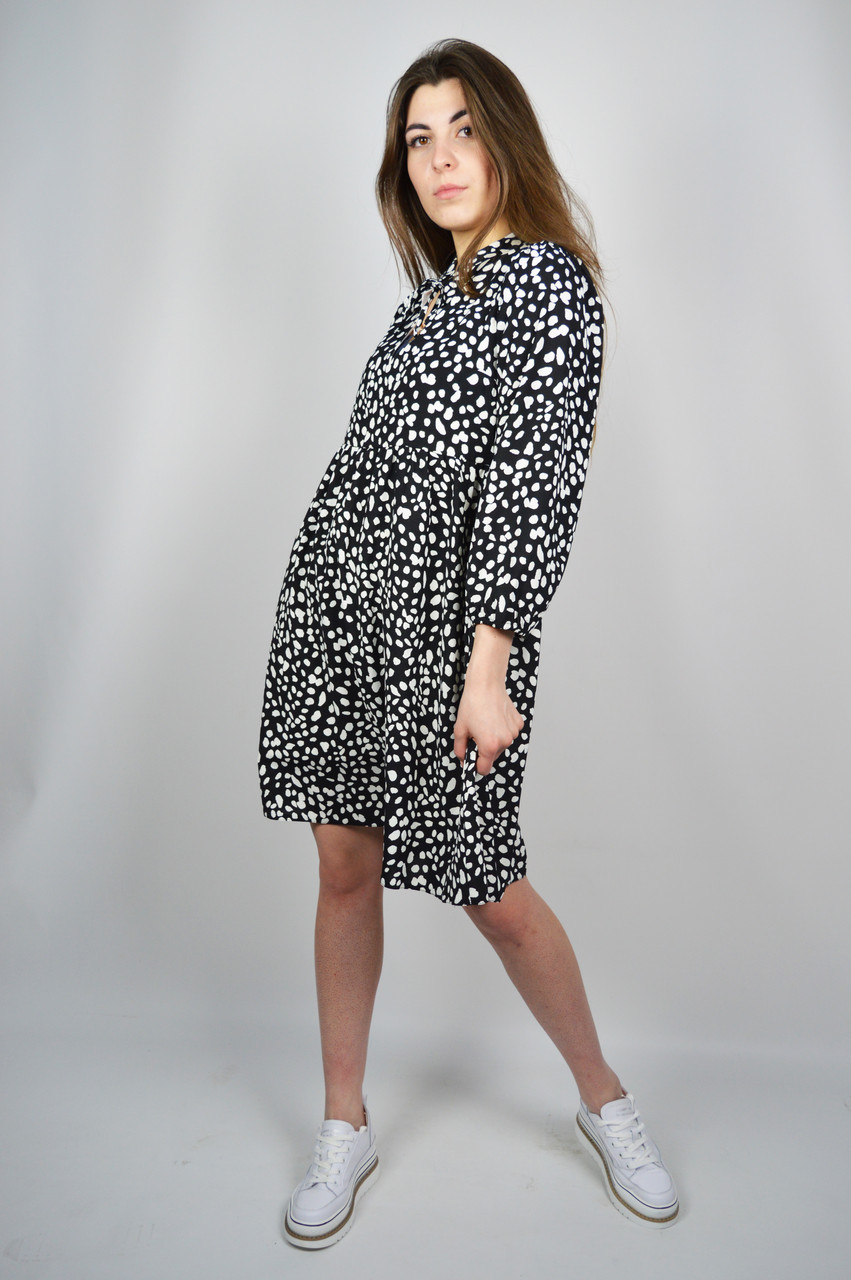 Плаття Stimma 06747 S Чорний з білим