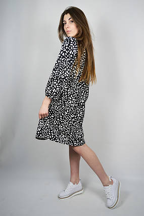 Плаття Stimma 06747 S Чорний з білим, фото 2