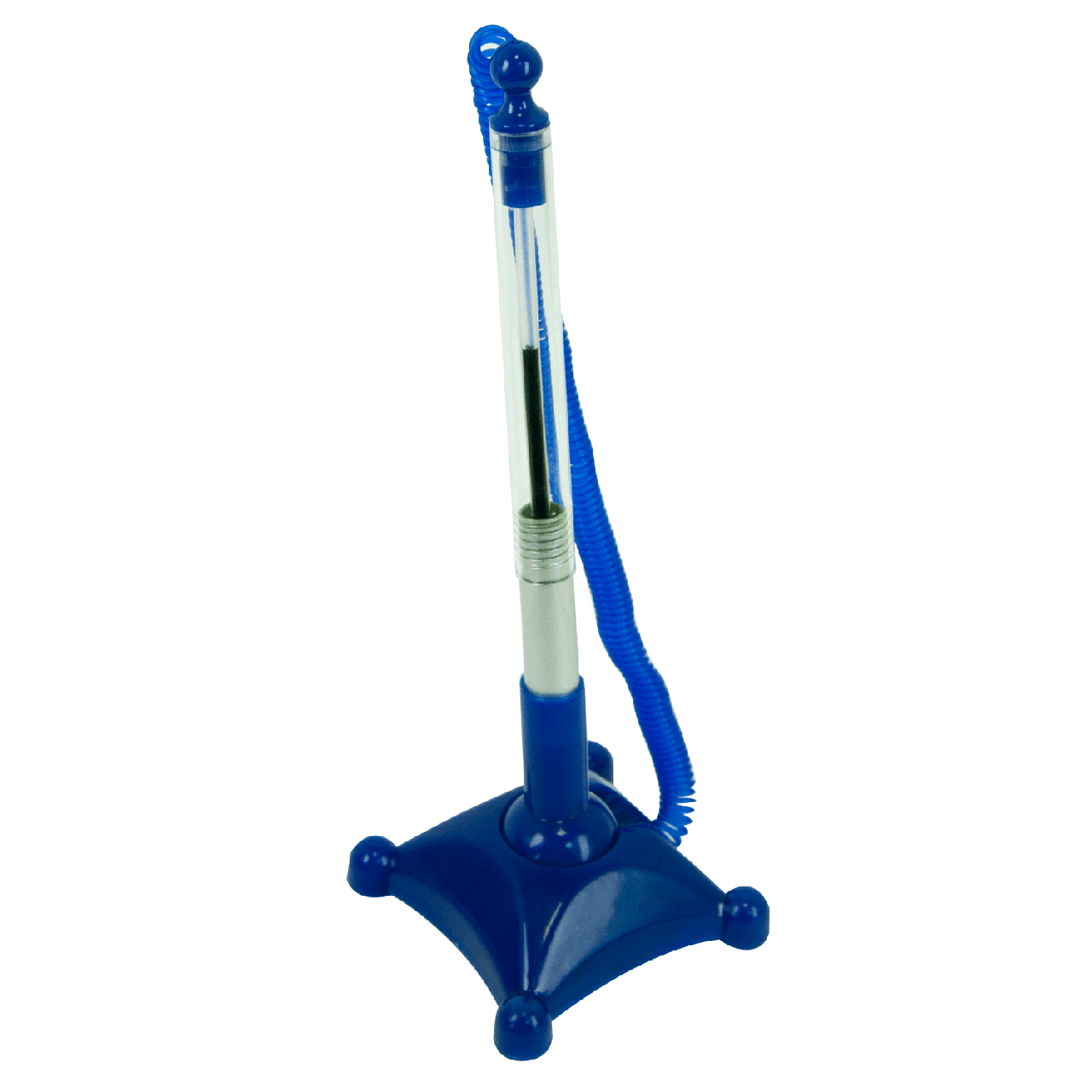 Ручка кулькова на підставці CLEAR DeskPen, L2U, 0,7 мм, сині чорнила