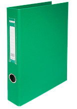 Реєстратор двохстороння., зелений, А4, 40 мм, 4 D-кільця обр.