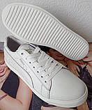 Puma classic! кросівки кеди пума дитячі з білої натуральної шкіри для дівчаток і хлопчиків!, фото 10