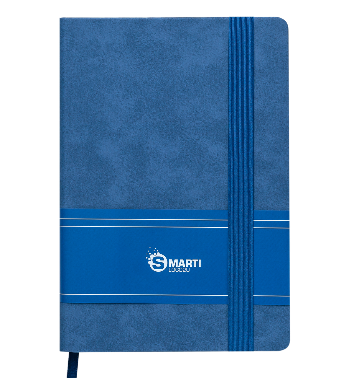 Блокнот ділової SMARTI, L2U, А5, 96 л., клітина, синій, позов.шкіра