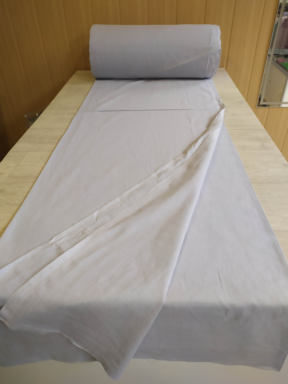 Турецька натуральна тканина бязь сіра однотонна 100% бавовна для пошиття постільної білизни