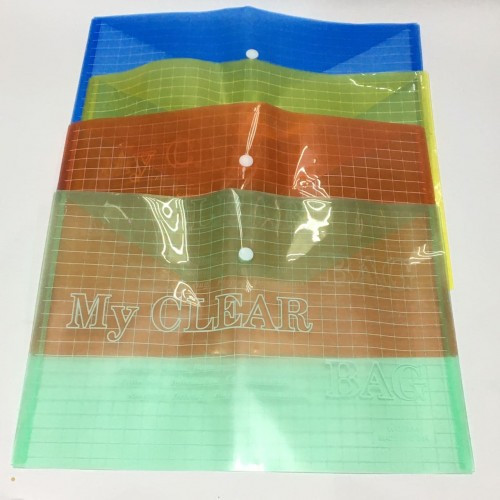 Папка-конверт А4 My CLEAR-W209-160 (середня. ) уп 12 шт. В клітинку