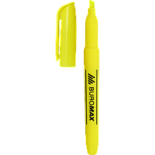 Текст-маркер, жовтий, 2-4 мм, JOBMAX, водна основа, круглий