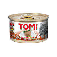 TOMi Turkey 85 гр ТОМИ ИНДЕЙКА, консерви для котів, мус