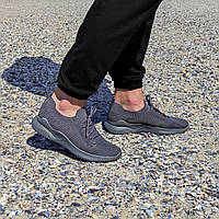 Сірі чоловічі тканинні кросівки шкарпетки літні текстиль легкі кросівки сітка кросівки шкарпетки