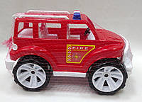 Игрушечная пожарная машина Бамсик "Внедорожник классический" маленький, цветной, 328