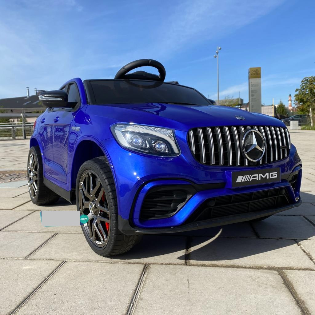 Дитячий електромобіль Джип Mercedes-Benz GLC 63S Coupe, Шкіряне сидіння