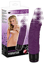 Реалістичний вібратор Vibra Lotus Penis Purple Vibrator