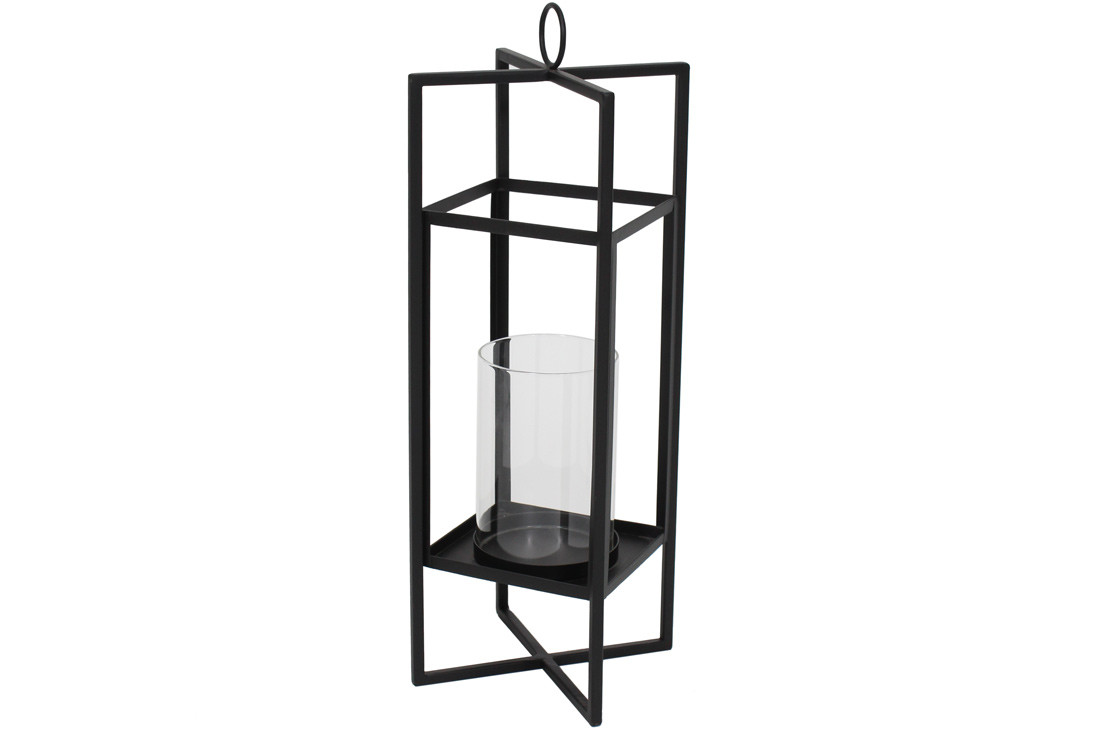 Свічник металевий Teco, 49см, колір - чорний ТОВАР ВІД ВИРОБНИКА