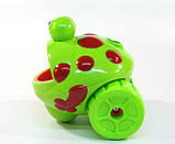 Каталка з мильними бульбашками жабка з синьою ручкою, мелодії, підсвітка, фото 5