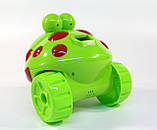 Каталка з мильними бульбашками жабка з синьою ручкою, мелодії, підсвітка, фото 6
