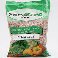 Добриво складне мінеральне NPK 15.15.15, упаковка 1 кг УкрАгро