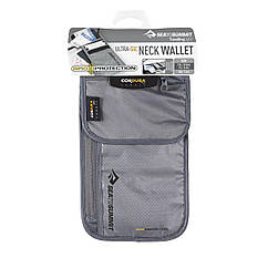 Гаманець натільний Sea To Summit TL Ultra-Sil Neck Wallet RFID Grey, 21 х 14.5 х 1.3 см (STS ATLNWRFID)