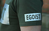 Біла футболка чоловіча приталена "EGOIST". Колір білий Vlad&K, фото 7