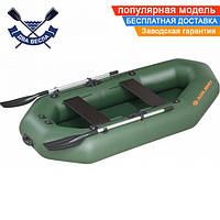 Надувная лодка Kolibri К-250Т двухместная без настила сдвижные сиденья ПВХ 950