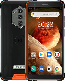 Blackview BV6600 Black Orange Green 4 Гб/64 Гб 8580 мА·год NFC Android 10 захищений смартфон Помаранчевий