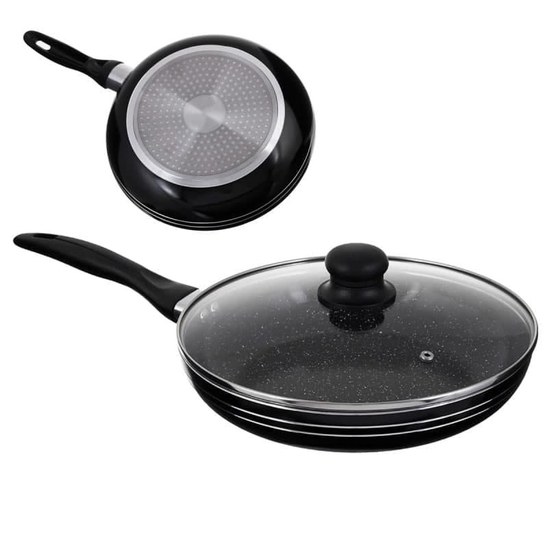 Сковорода UNIQUE UN-5164 24 см з кришкою (6 шт./ясть), фото 1