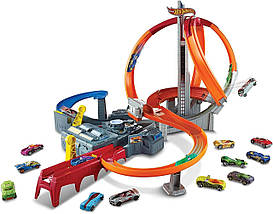 Моторизований трек Хот Вілс "Штормове обертання" Hot Wheels Spin Storm Motorized Track, фото 2
