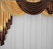 Готовий ламбрекен "Каліпсо Золото", 3м, фото 3