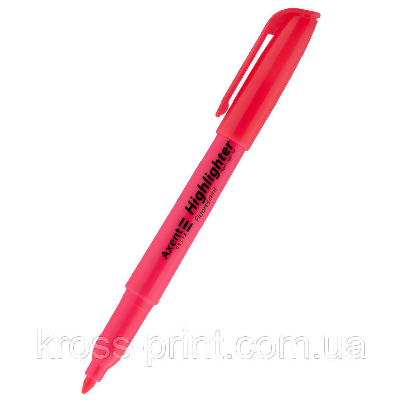 Маркер Highlighter D2503, 2-4 мм клиноп. рожевий